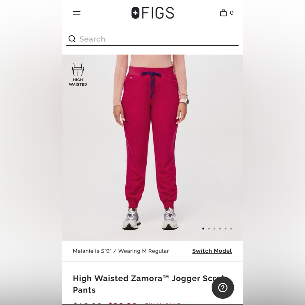 New Figs High wasted scrub joggers